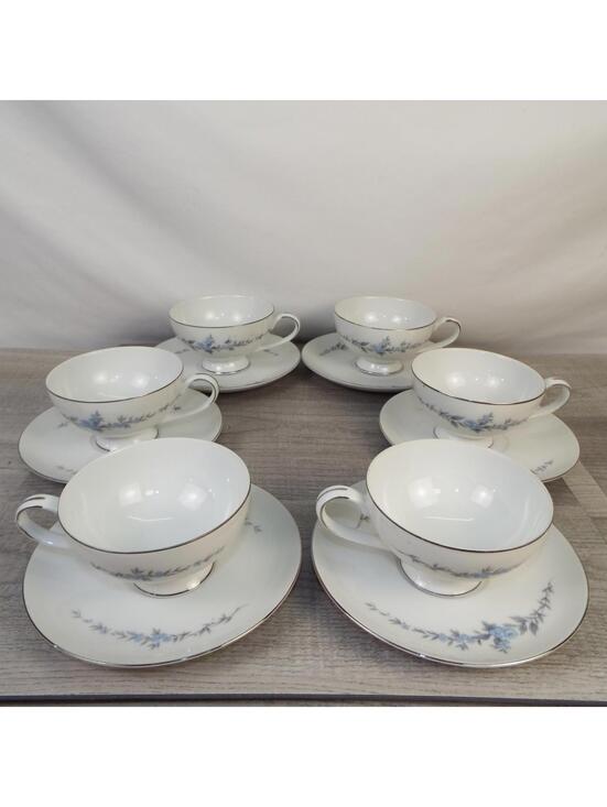 Mikasa Other - Mikasa Annbelle 5604 Tea Service Set - 6 Tea Plates & 6 Cups